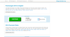Desktop Screenshot of 2014.telugucalendar.org